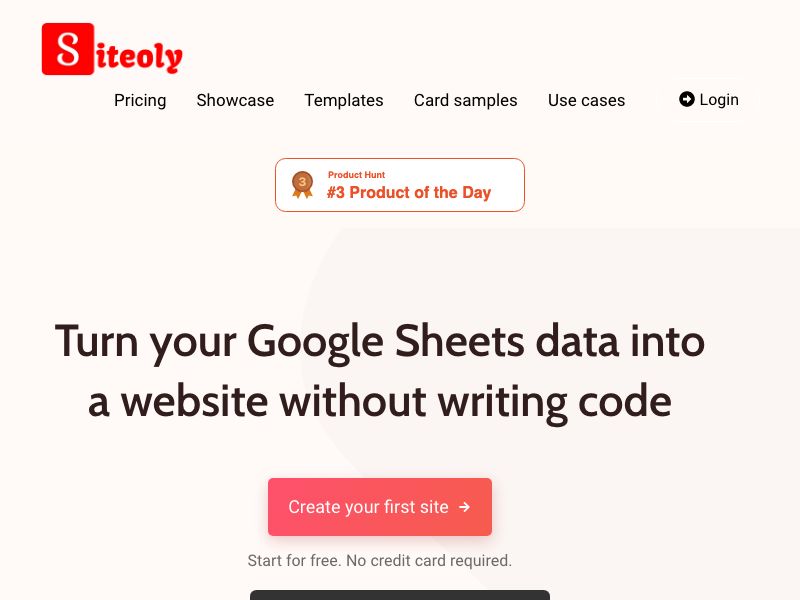 Siteoly Screenshot