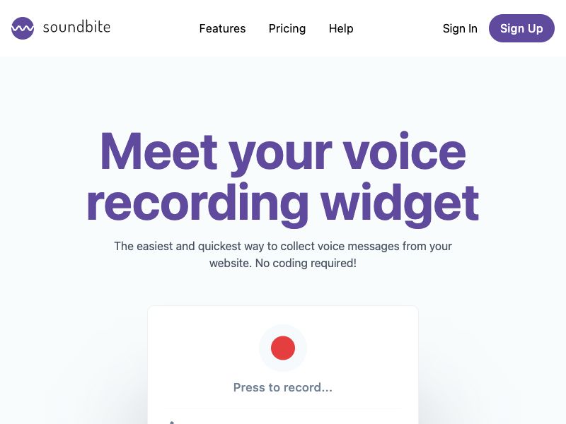 Soundbite Screenshot