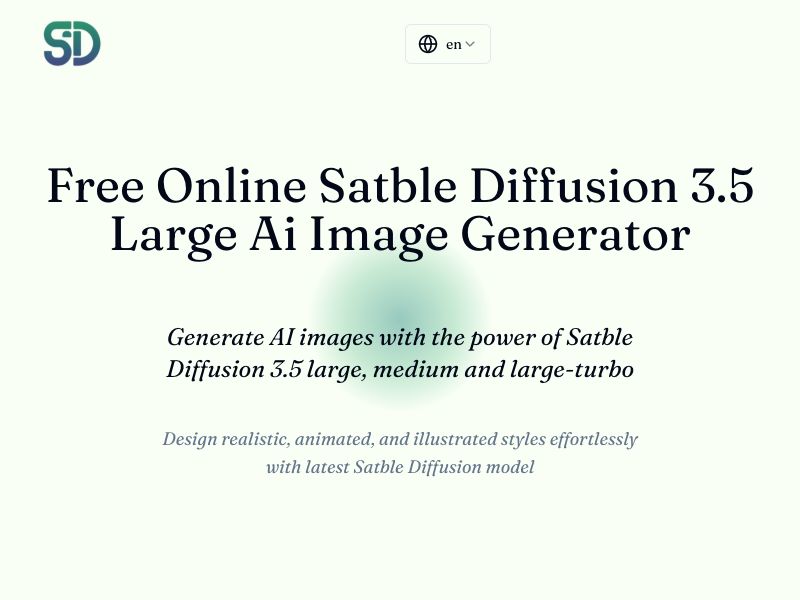 Stable Diffusion 3.5 Online Screenshot