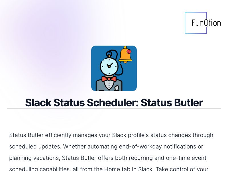 Status Butler for Slack Screenshot