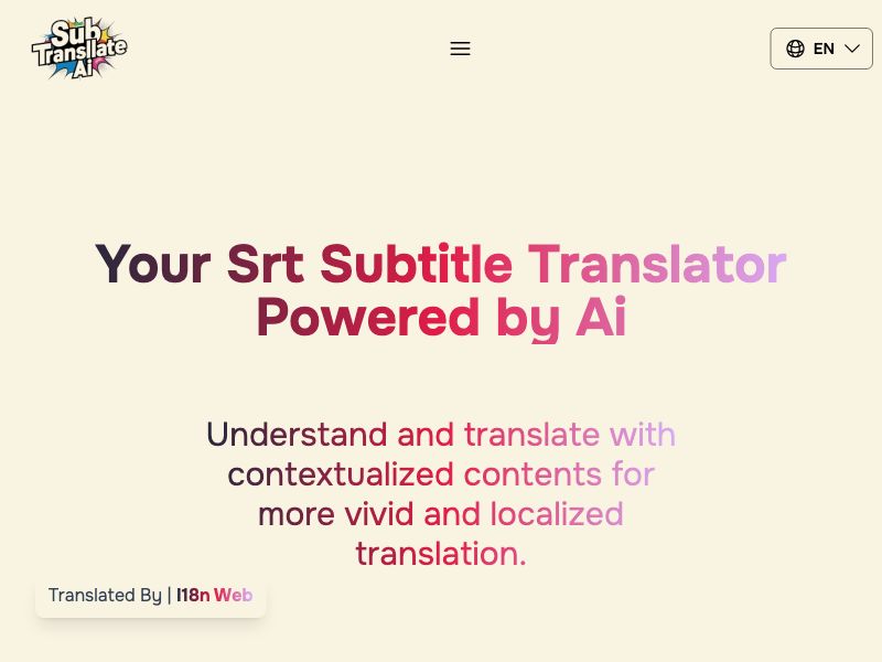 Sub Translate AI