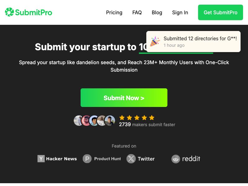 SubmitPro Screenshot