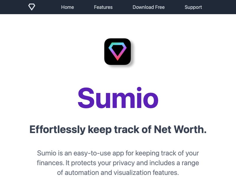 Sumio: Net Worth Tracker