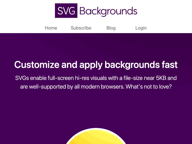 SVG Backgrounds