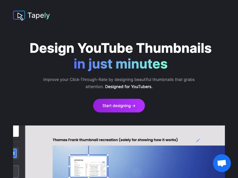 Tapely.io Screenshot