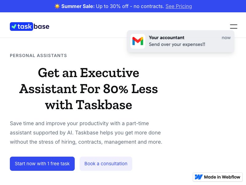 Taskbase Screenshot