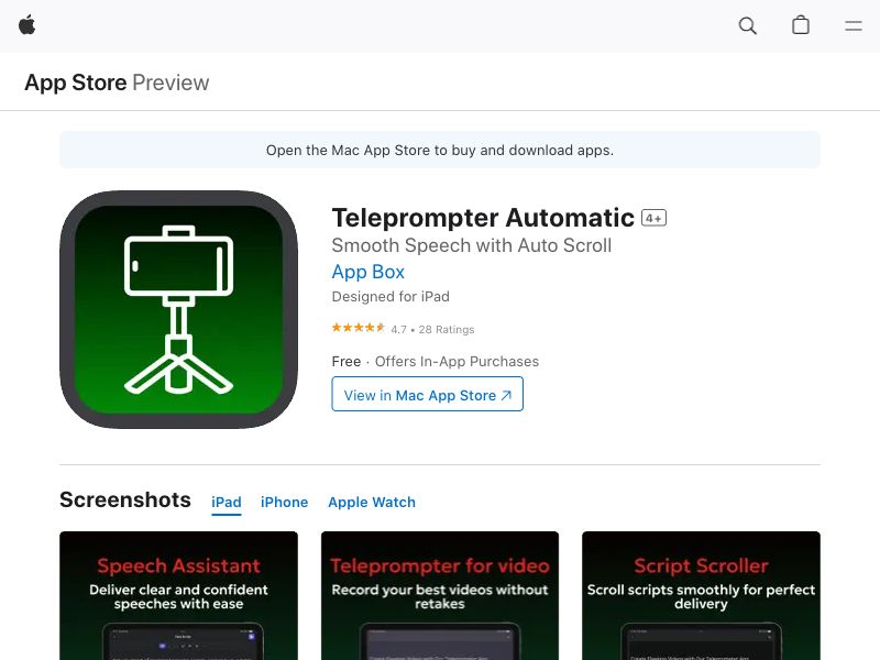 Teleprompter Automatic
