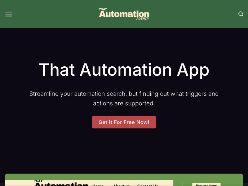 That Automation App Screenshot