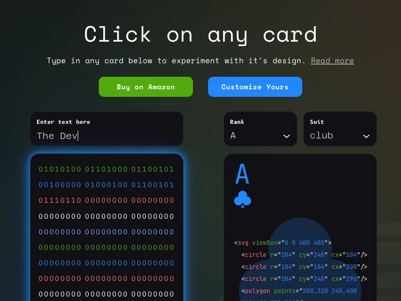 TheDevCards Screenshot