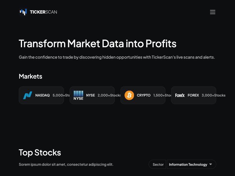 TickerScan Screenshot