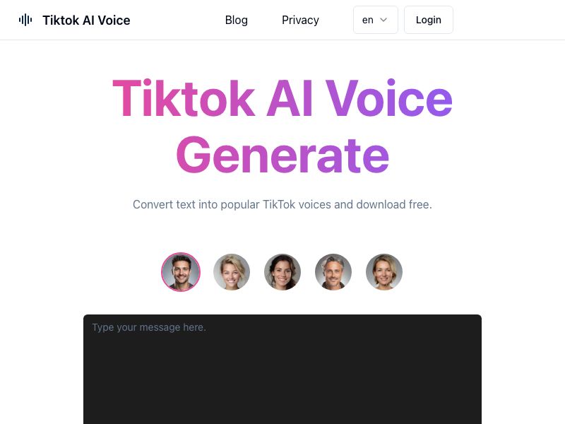 Tiktok AI Voice