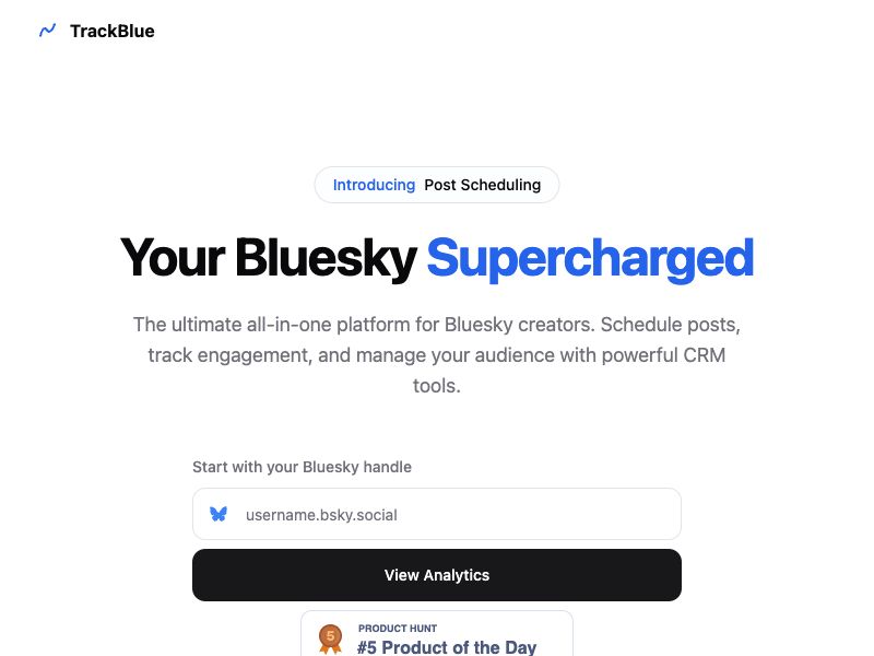 TrackBlue Screenshot