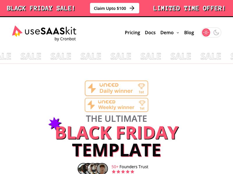 useSAASkit Screenshot