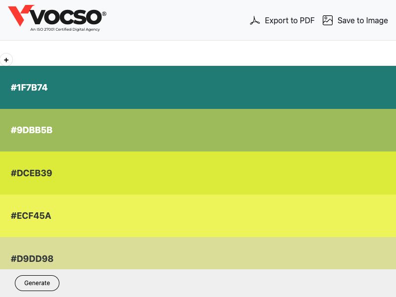 VOCSO Color Palette Generator
