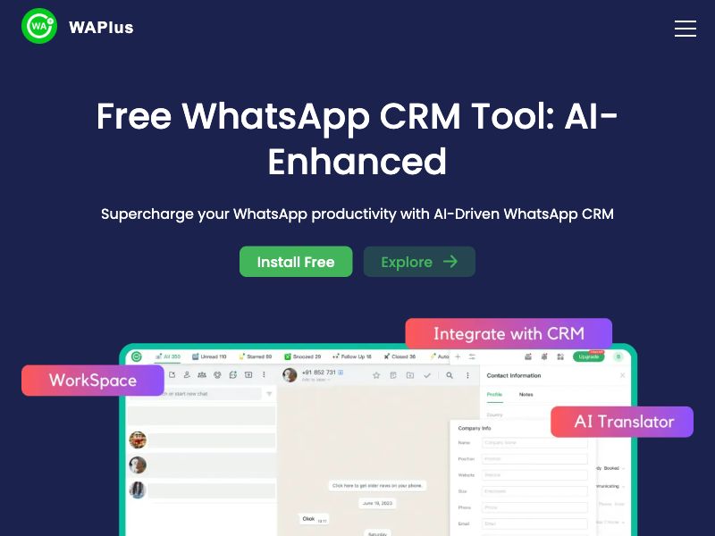 WAPlus - AI WhatsApp CRM