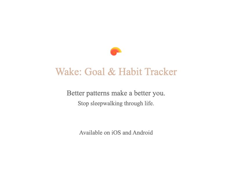 Wake App