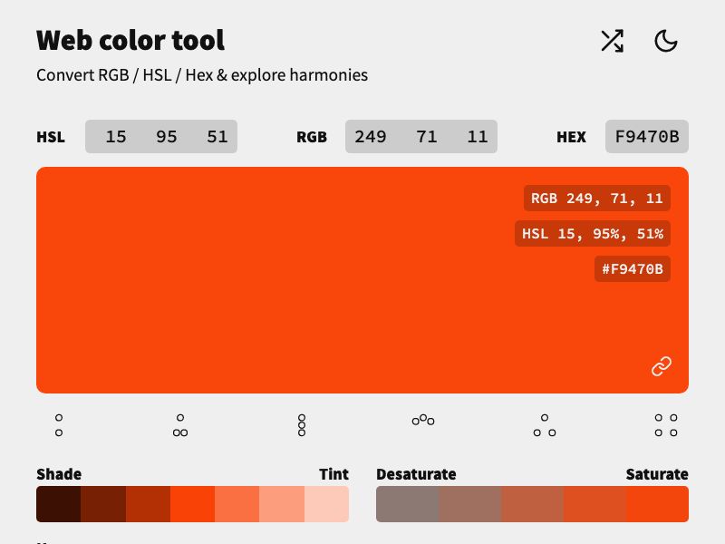 Web Color Tool