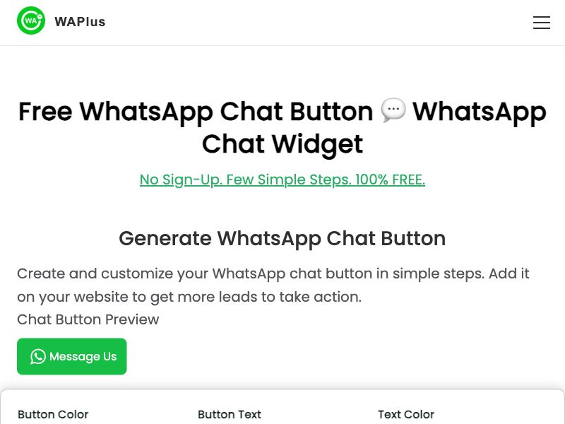 WhatsApp Chat Button - WhatsApp Widget