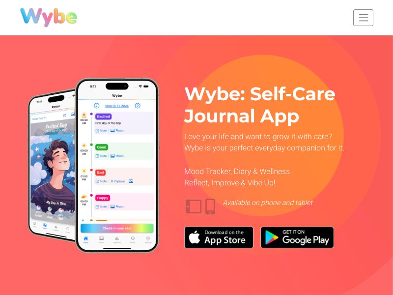 Wybe - Mood Tracker & Journal