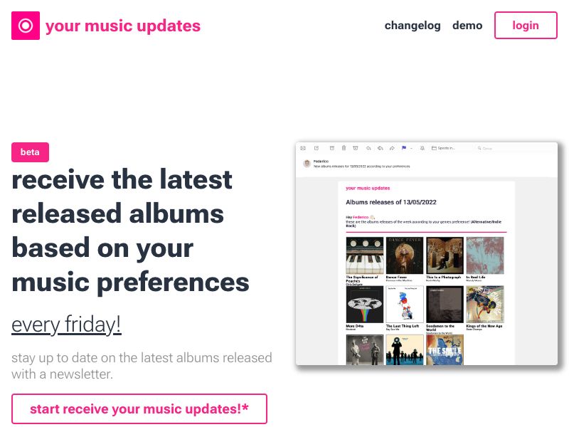 your music updates