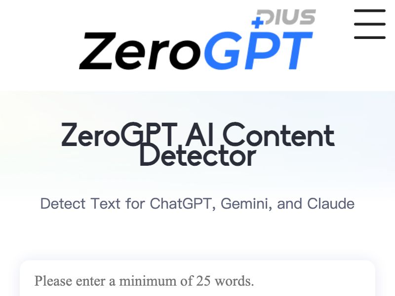 ZeroGPT Plus