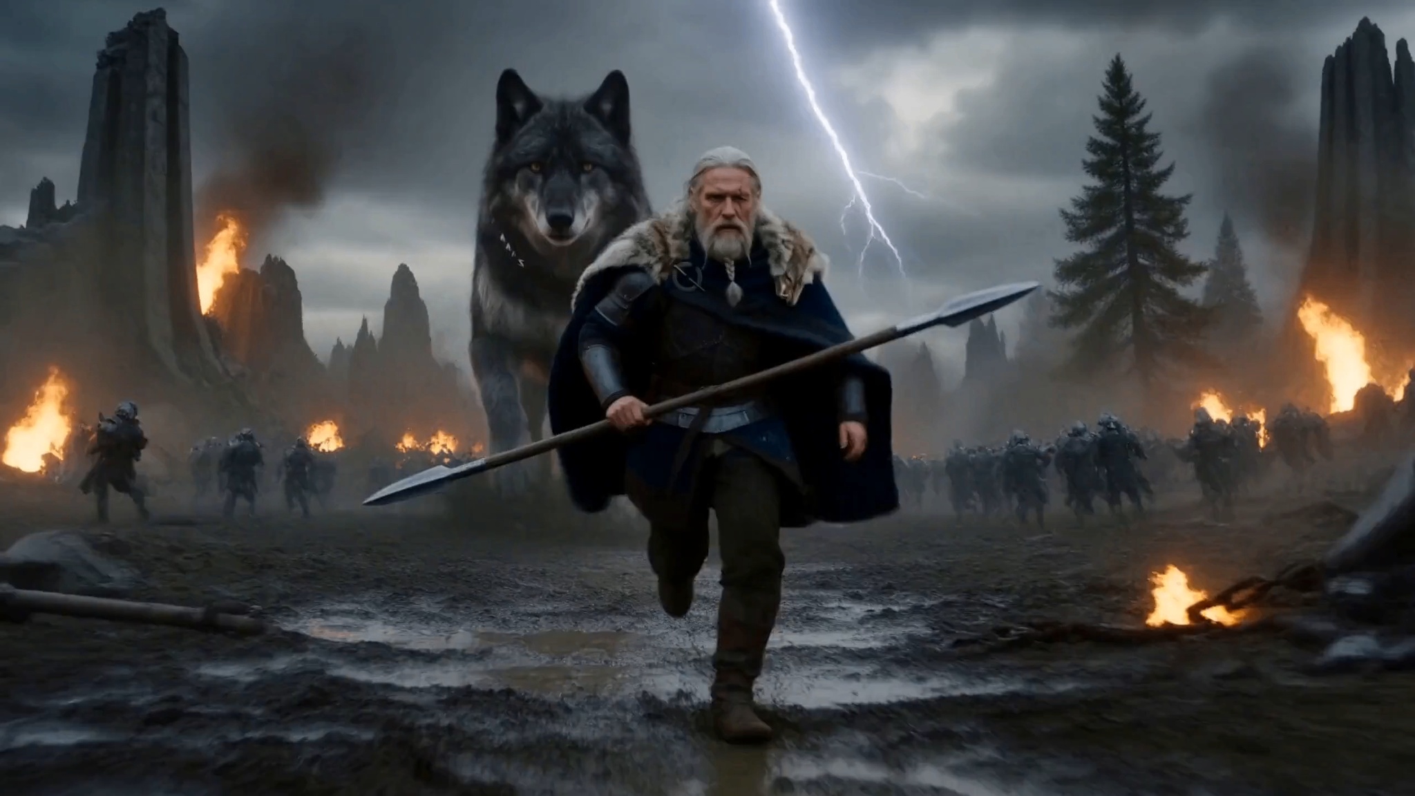 Odin vs. Fenrir battle reference 1