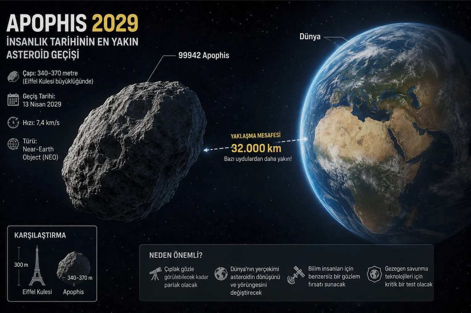 İnsanlığın En Yakın Asteroid Karşılaşmalarından Biri