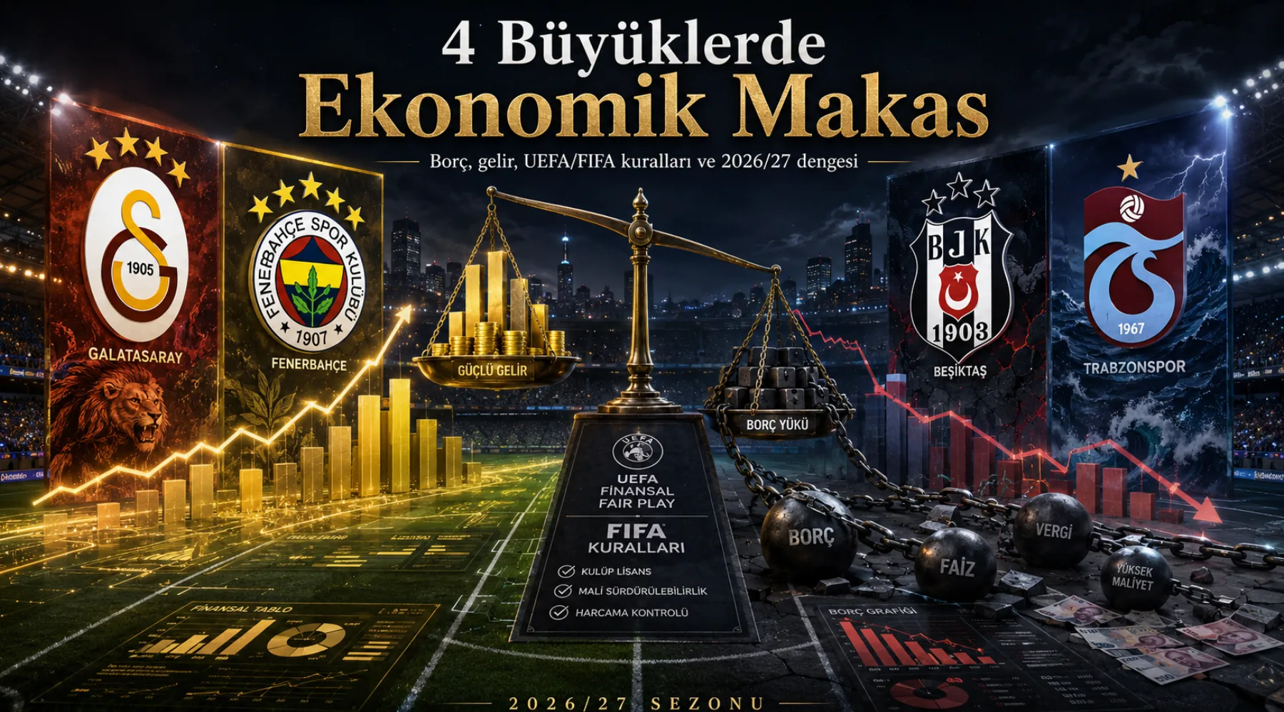 Türk Futbolunda Para Makası, Dört Büyükler 2026/27’ye Nasıl Giriyor?