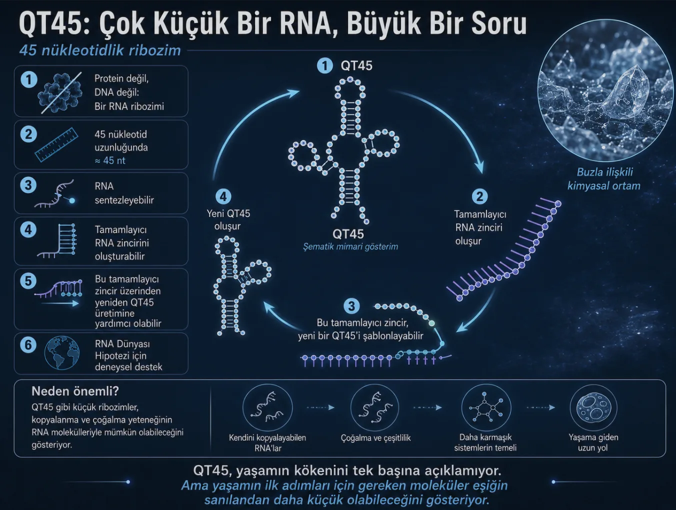 QT45: Yaşamın İlk Kıvılcımı Sandığımızdan Daha Küçük Olabilir