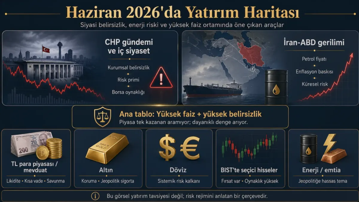 Haziran 2026’da Yatırım Araçları: Gürültü Değil, Risk Rejimi