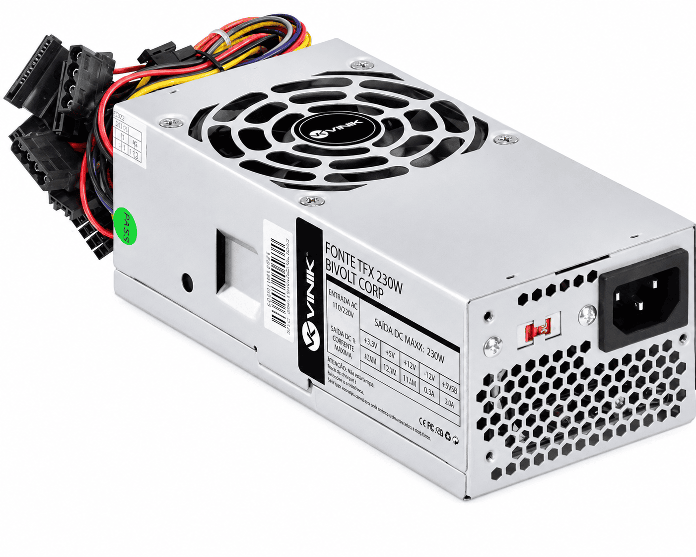 FONTE TFX VINIK 230W VFT-230 SEM CABO DE FORÇA