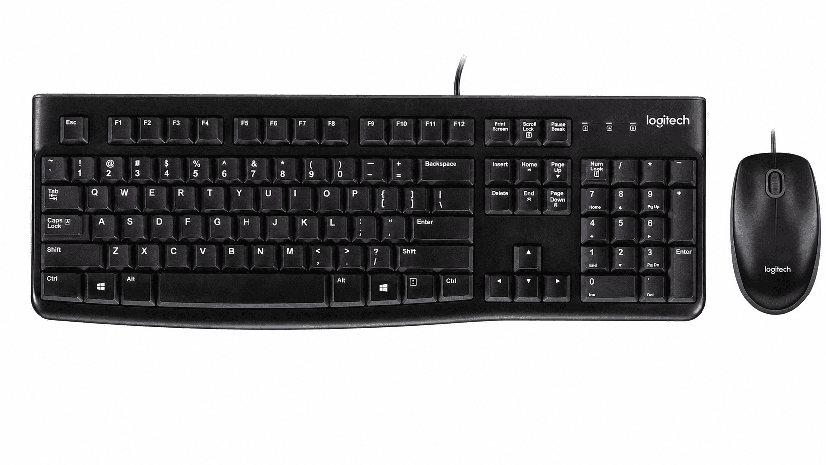 KIT TECLADO E MOUSE USB LOGITECH MK120 -
