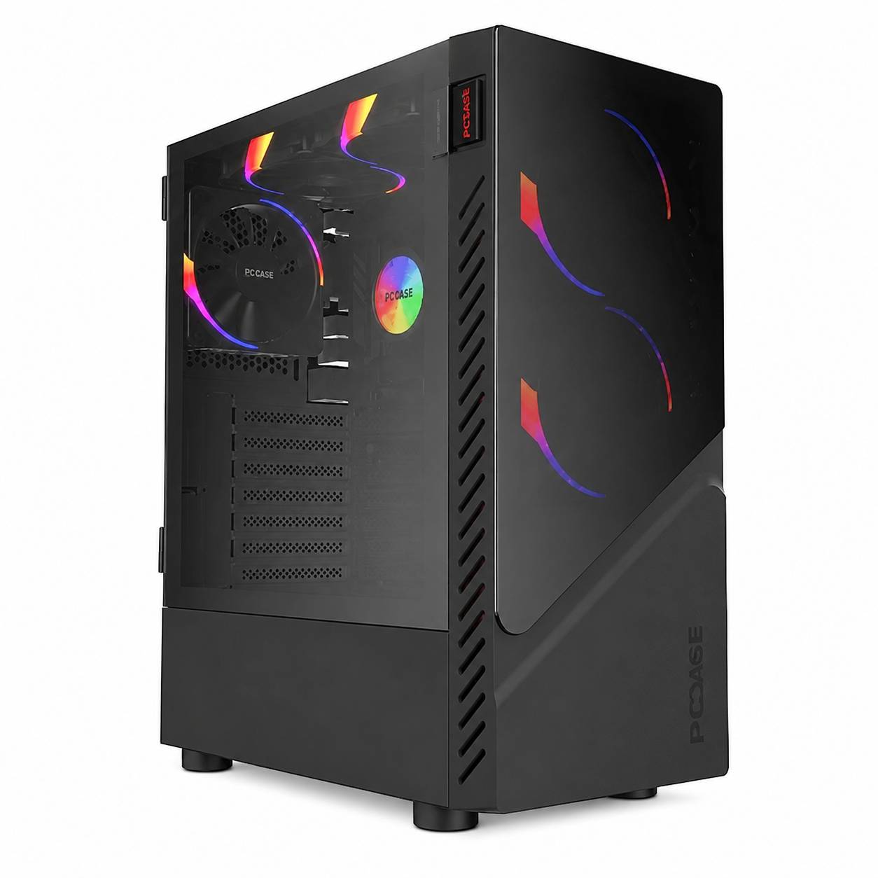 GABINETE GAMER PCYES SET BLACK VULCAN - GSBVPBR