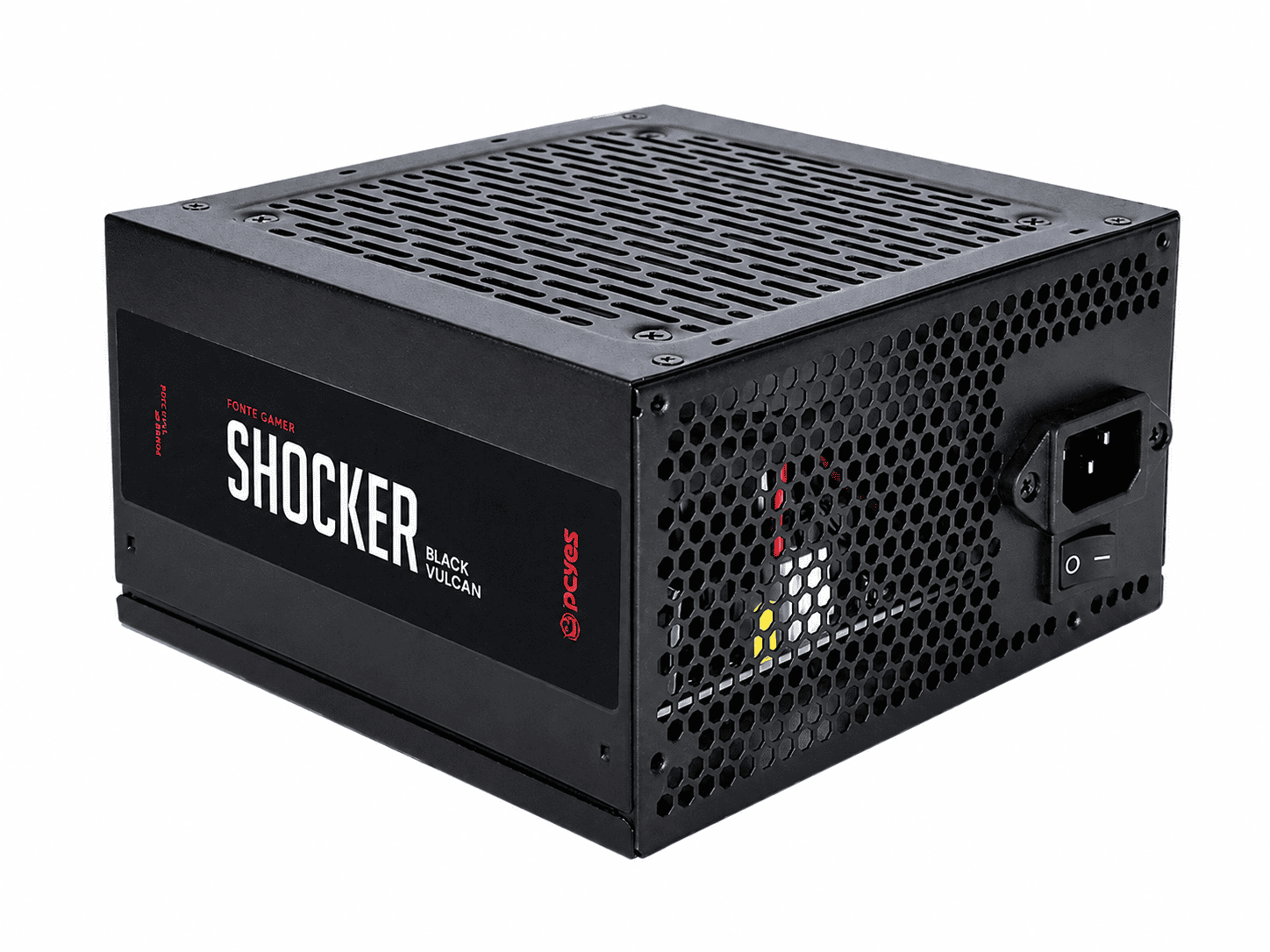 FONTE ATX PCYES 500W 80 PLUS WHITE SHOCKER PFC ATIVO PF500SHW