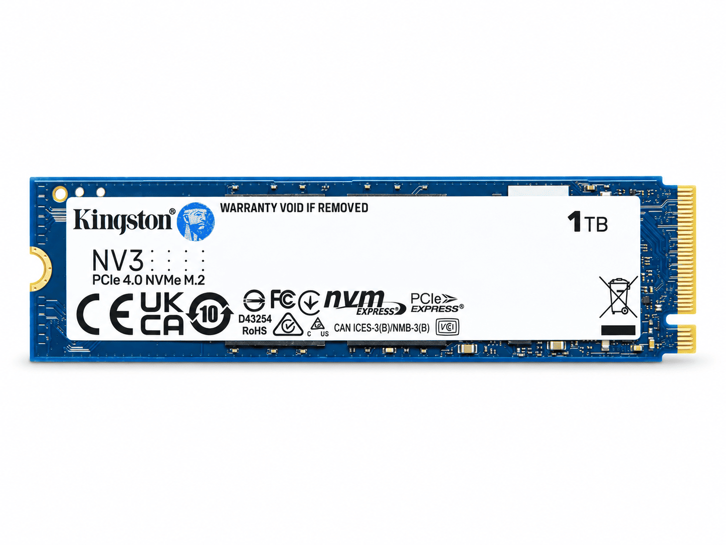 SSD M.2 PCIE NVME KINGSTON 1TB NV3 6000MB/s - 4000MB/s - SNV3S/1000G