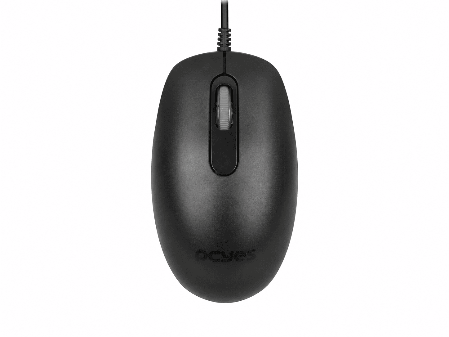 MOUSE USB PCYES SOFT SILENT CLICK 1200 DPI MSSC01 PRETO