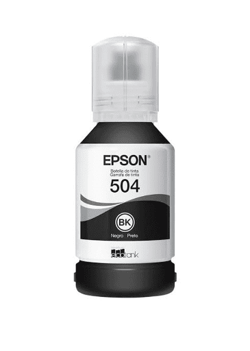 REFIL TANQUE TINTA EPSON T504 PRETO L4150/60/6171 T504122-BR