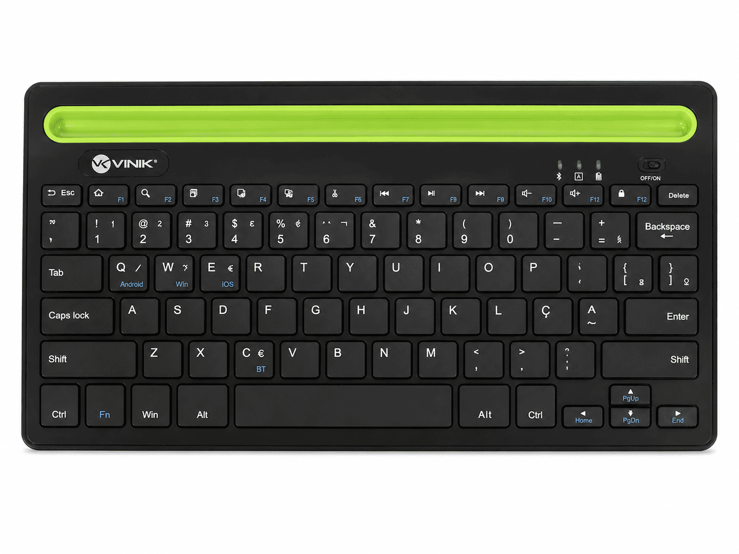 TECLADO BLUETOOTH VINIK DYNAMIC SMART COM SUPORTE TABLET E CELULAR DT200 PRETO