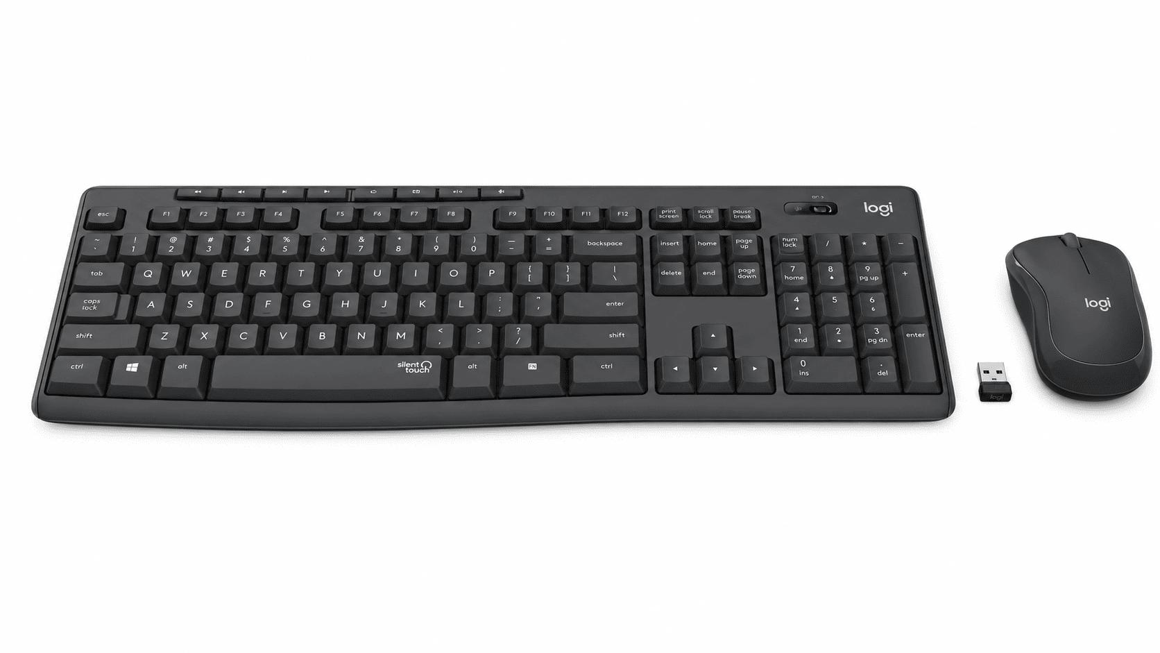 KIT TECLADO E MOUSE WIRELESS LOGITECH SILENT MK295
