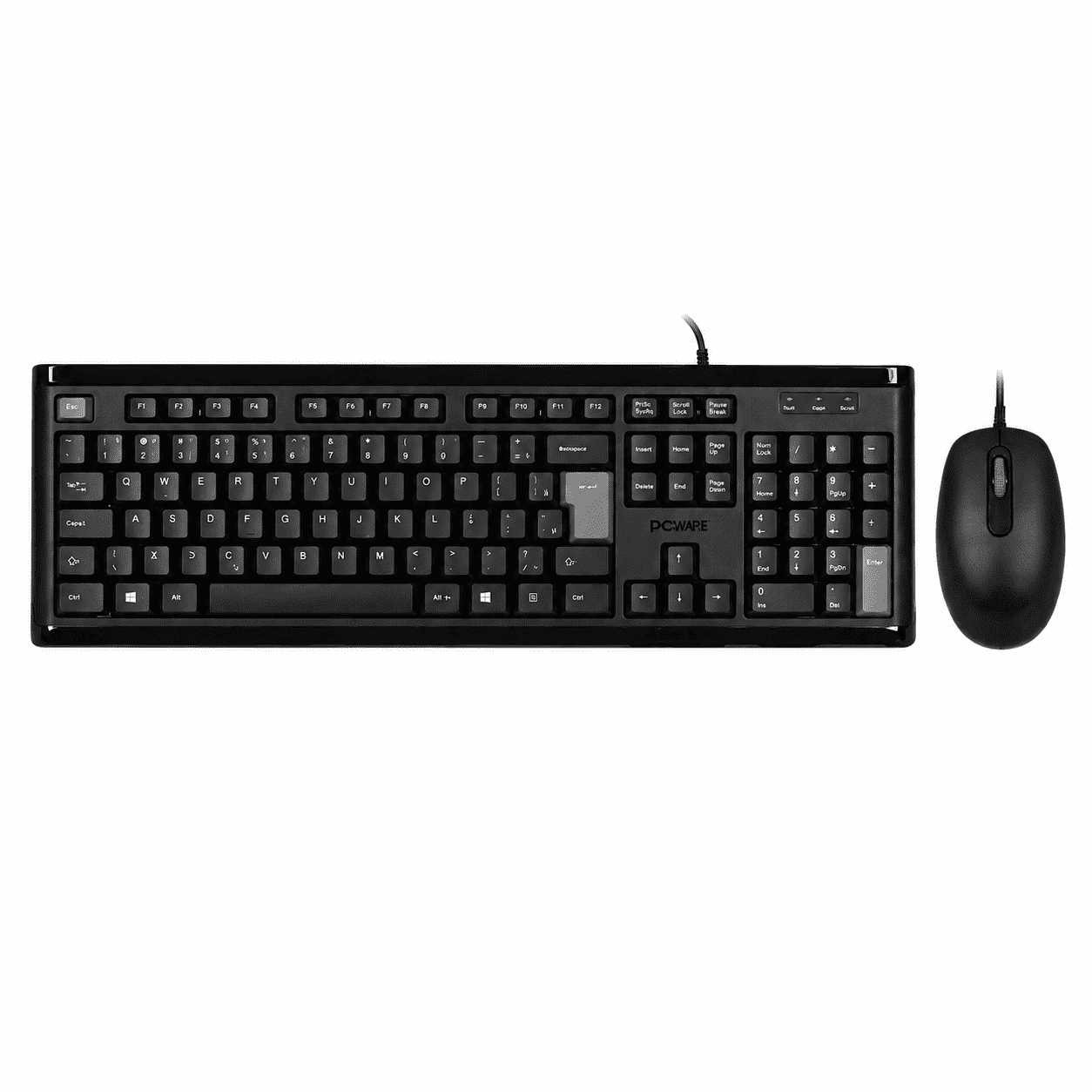KIT MOUSE USB PCYES CLASSIC PRETO - CMBMSSC01