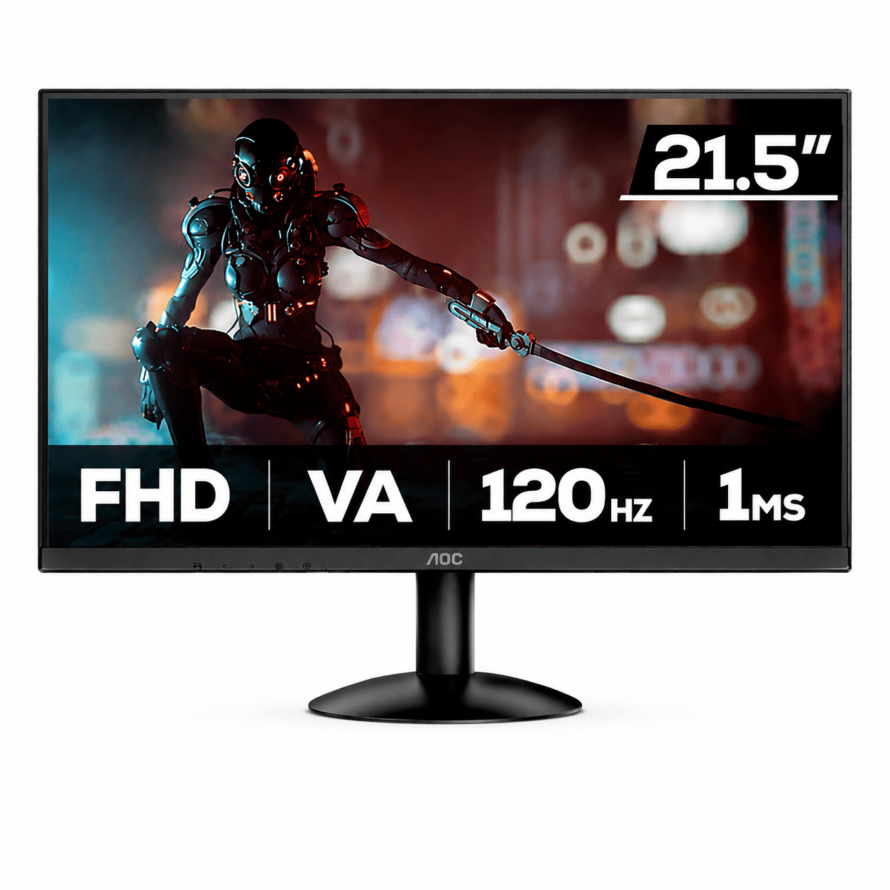 MONITOR AOC 21,5" LED / FULL HD / VGA-HDMI / VESA / 120Hz / 22B30HM23