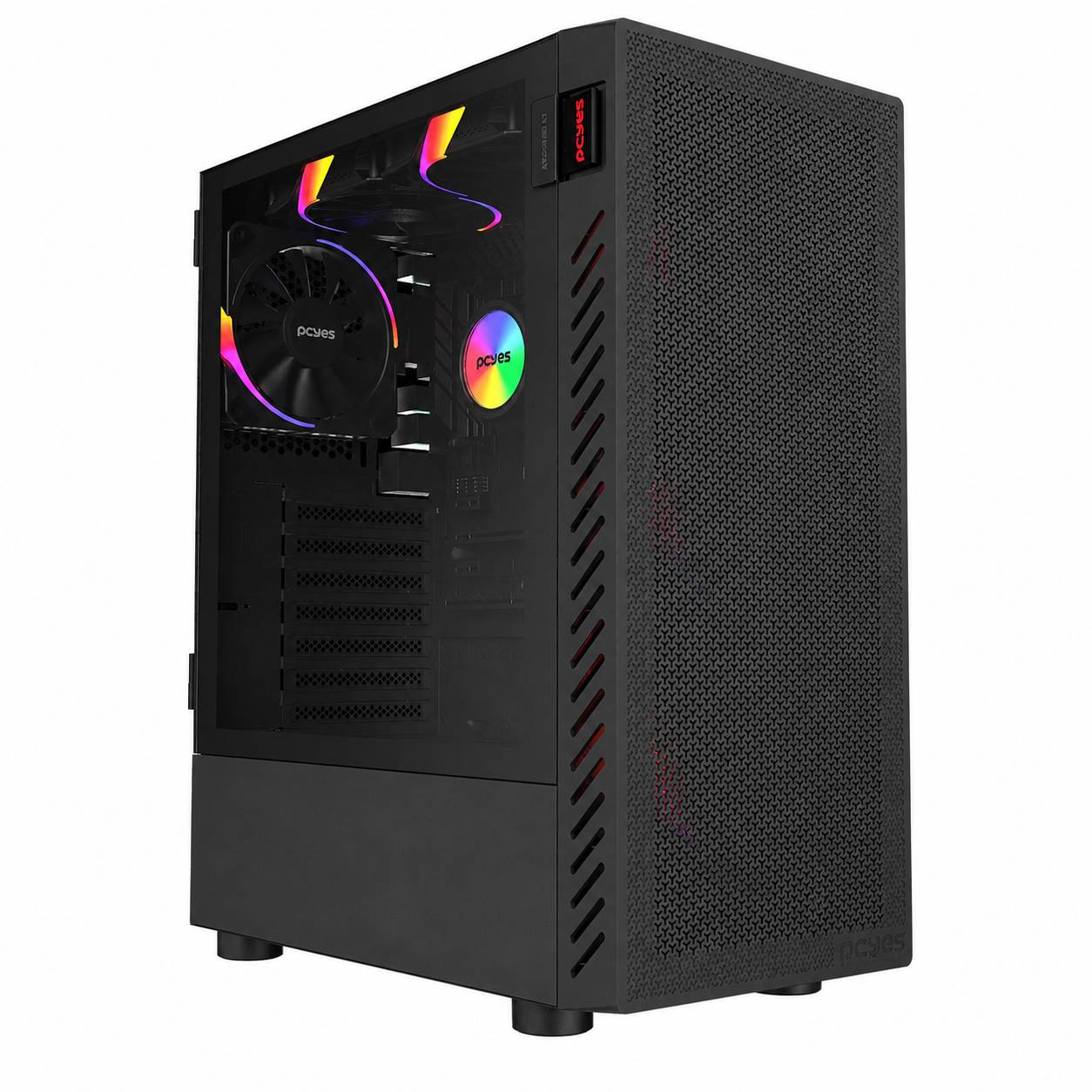 GABINETE GAMER PCYES BOLTER BLACK VULCAN - GBBVPBR -