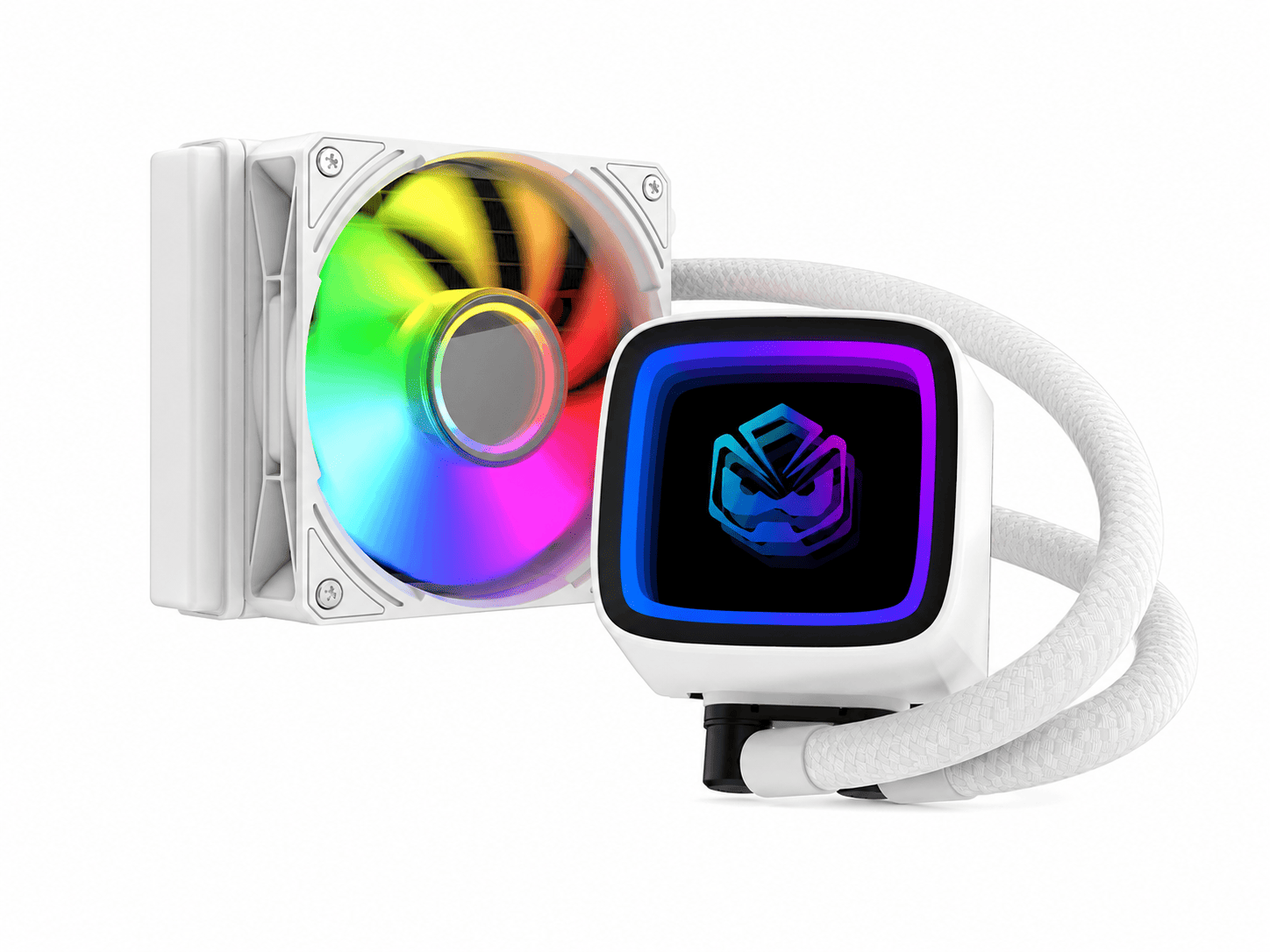 WATER COOLER PCYES TUNDRA WHITE GHOST 120MM ARGB - WCTWG120