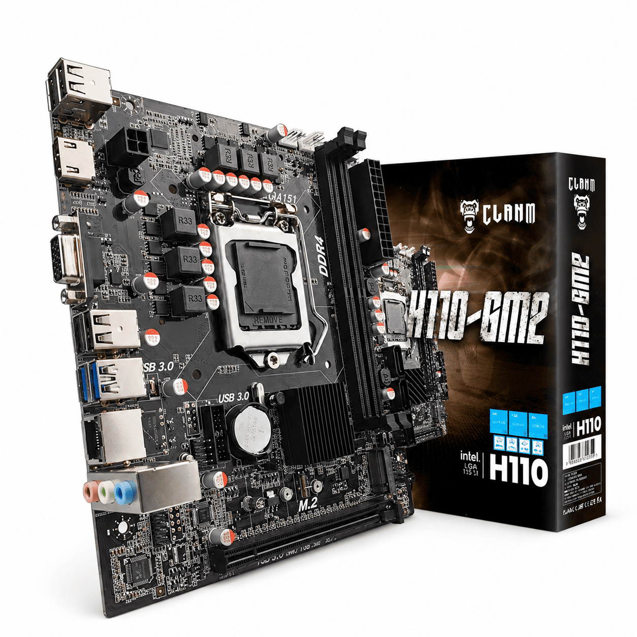PLACA-MAE CLANM H110-GM2 DDR4 LGA 1151