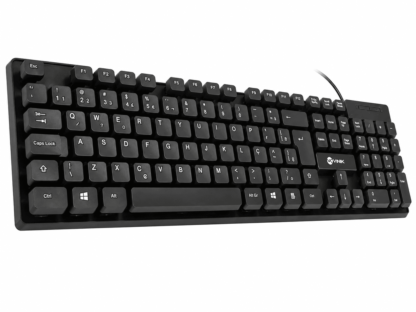 TECLADO USB VINIK DYNAMIC CHOCOLATE DT160 PRETO