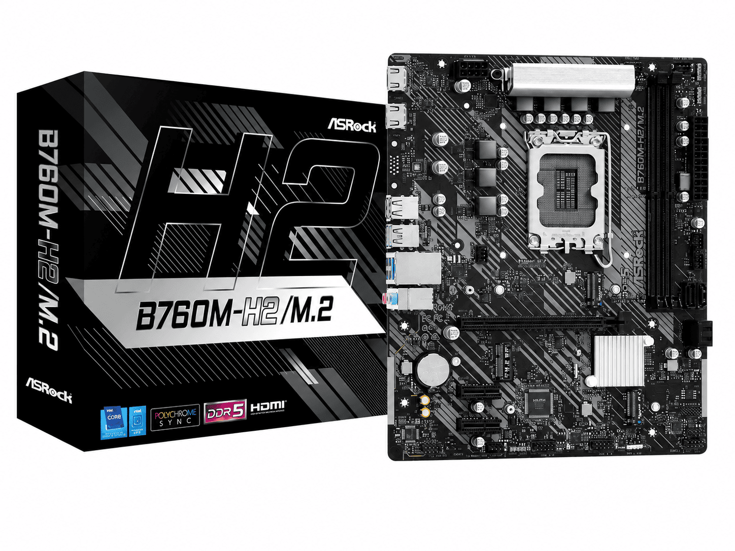 PLACA-MÃE ASROCK B760M-H2/M.2 DDR5 LGA 1700