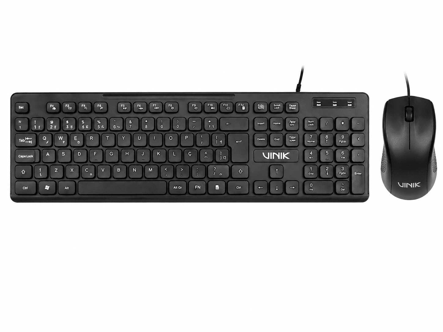 KIT TECLADO E MOUSE USB VINIK SLIM CHOCOLATE - SC100