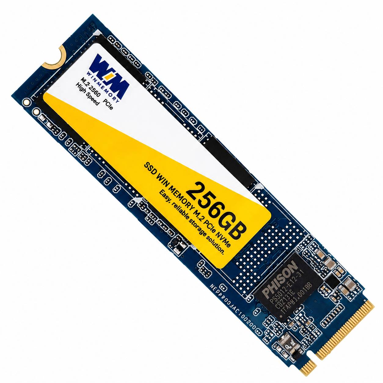 SSD M.2 PCIE NVME WINMEMORY 256GB - 2500MB/s - 2100MB/s - SWG256G-N12H