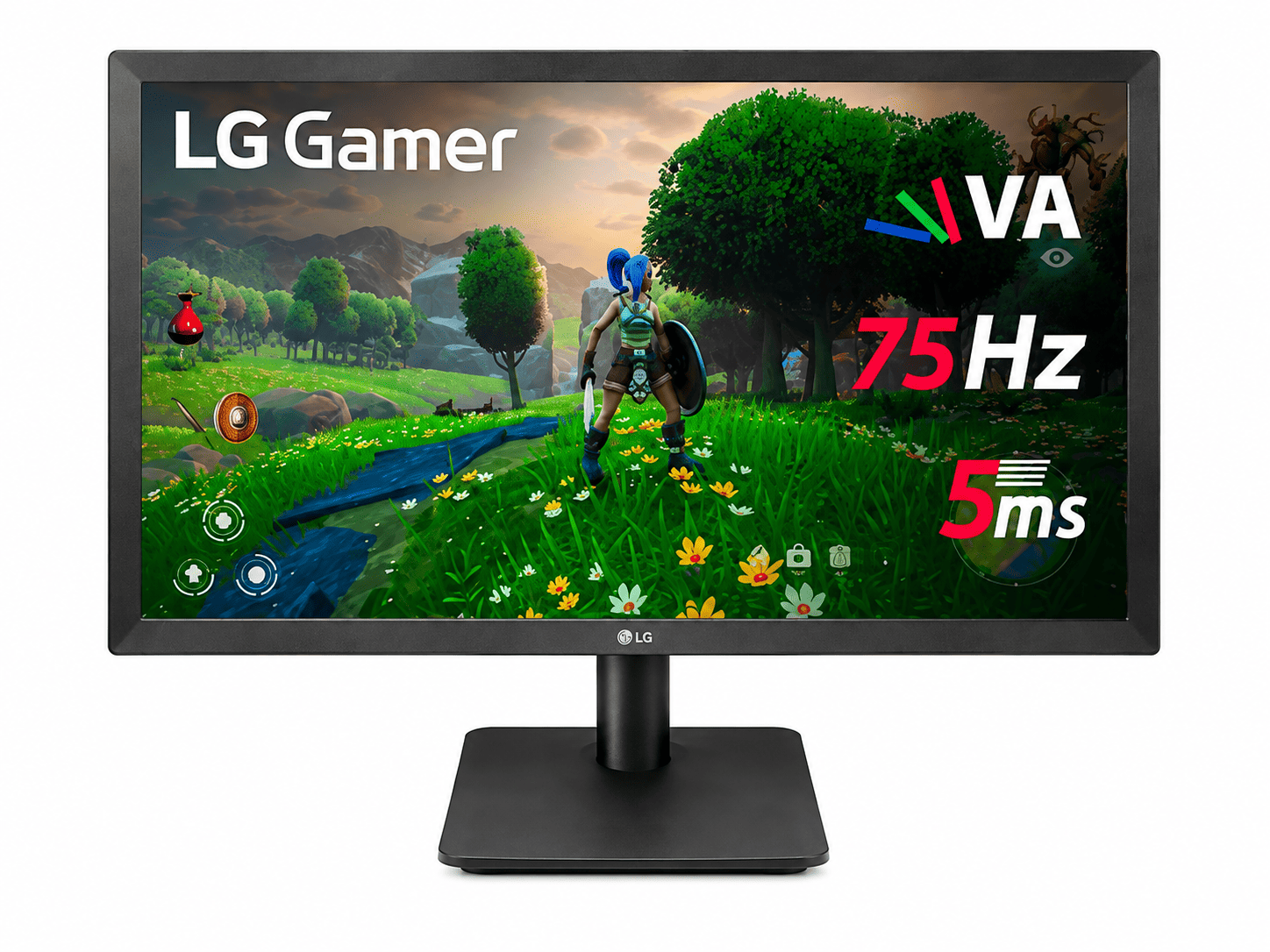 MONITOR LG 21,5" LED / FULL HD / VESA / VA / 75HZ / VGA-HDMI / 22MP410-B / PRETO
