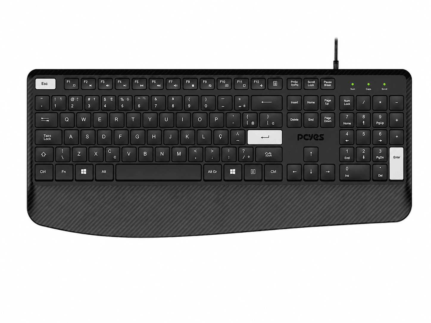 TECLADO USB PCYES EXTRA PTEXP PRETO
